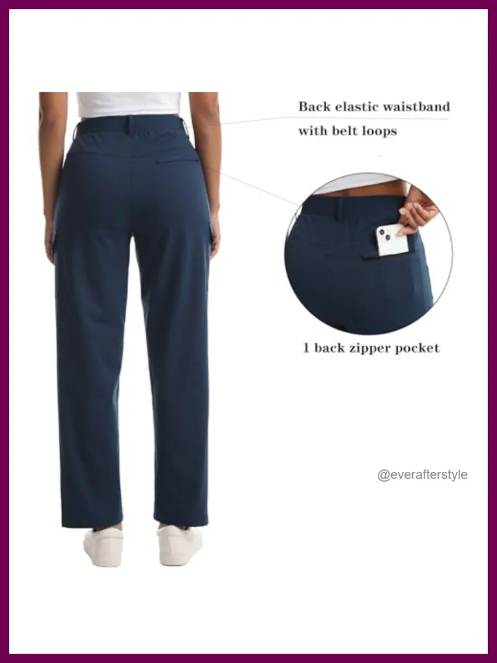 Women's Cargo Pants Lightweight 5 Pockets Hiking Outdoor